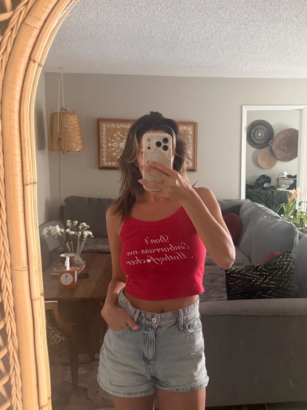 Sabrina Carpenter Red Tank